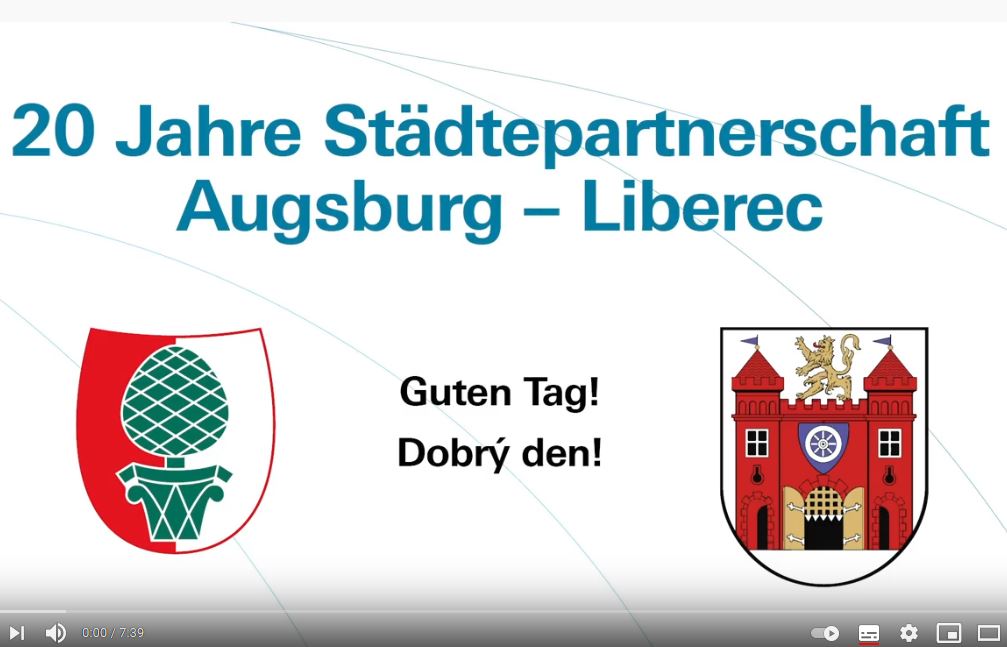 20 let partnerství mezi městy Augsburg a Liberec